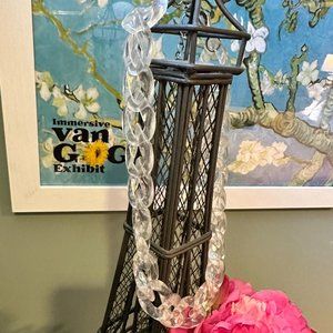 Clear Lucite Chain Necklace